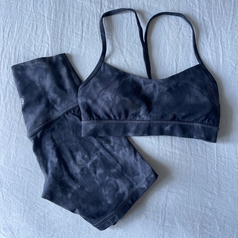 lululemon align set (Flo y bra + align shorts 6 inch)